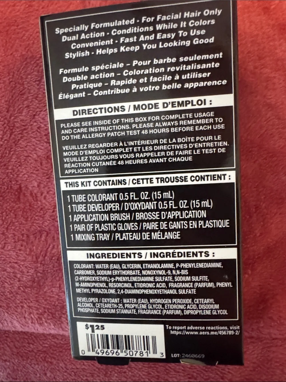 Brush-In Color Gel for Men — Black